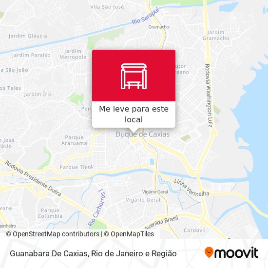 Guanabara De Caxias mapa