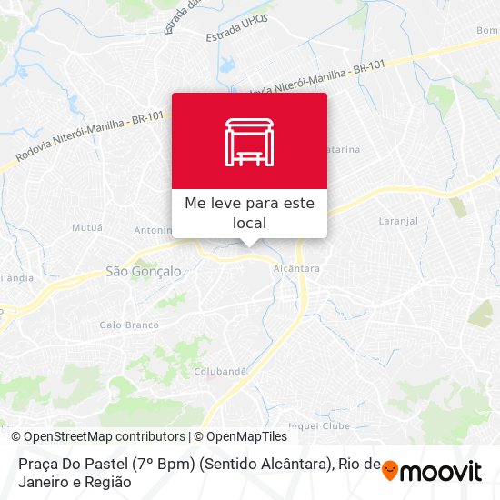 Praça Do Pastel (7º Bpm) (Sentido Alcântara) mapa
