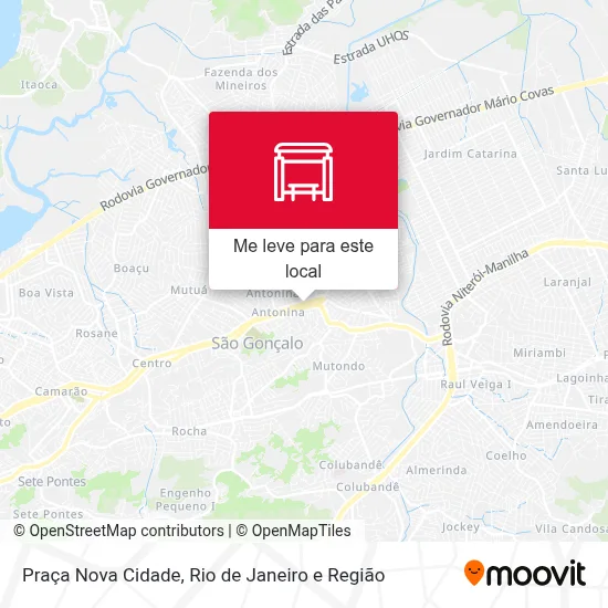 Praça Nova Cidade mapa