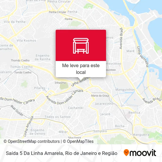 Saída 5 Da Linha Amarela mapa