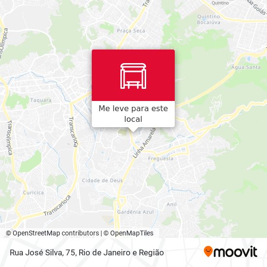 Rua José Silva, 75 mapa