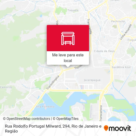 Rua Rodolfo Portugal Milward, 294 mapa