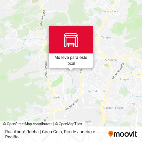 Rua André Rocha | Coca-Cola mapa