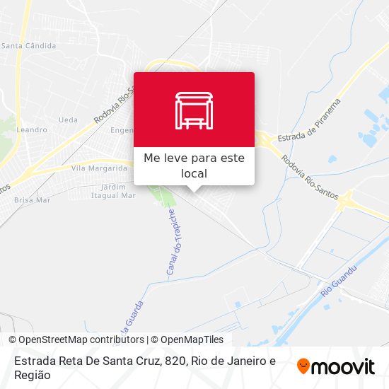 Estrada Reta De Santa Cruz, 820 mapa
