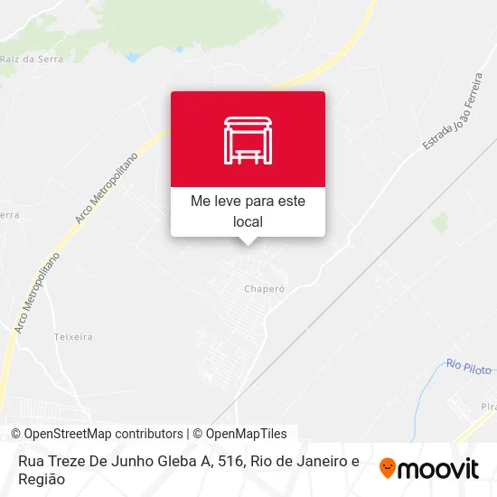 Rua Treze De Junho Gleba A, 516 mapa