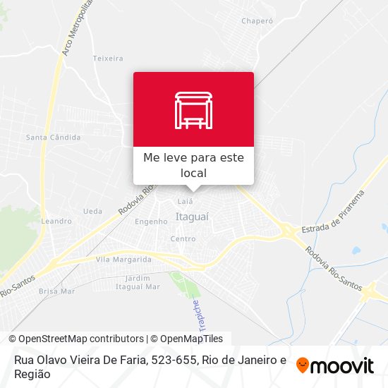 Rua Olavo Vieira De Faria, 523-655 mapa