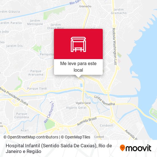 Hospital Infantil (Sentido Saída De Caxias) mapa