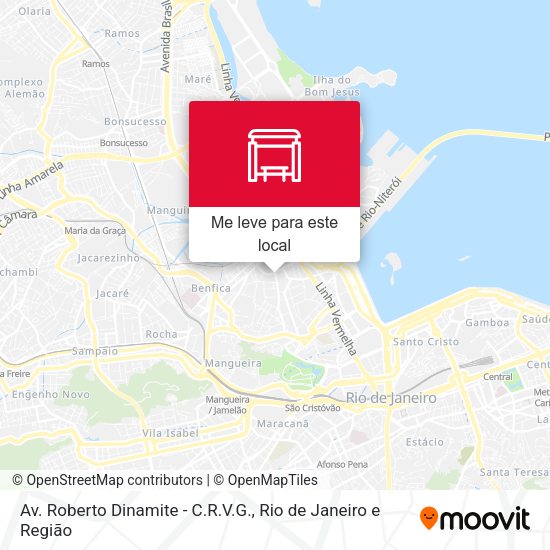 Av. Roberto Dinamite - C.R.V.G. mapa
