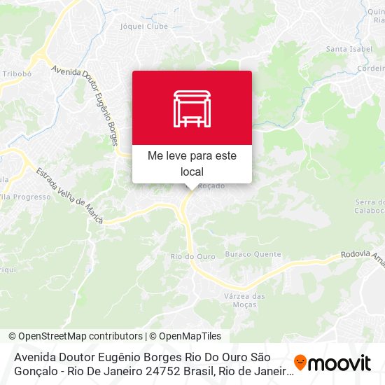 Avenida Doutor Eugênio Borges Rio Do Ouro São Gonçalo - Rio De Janeiro 24752 Brasil mapa