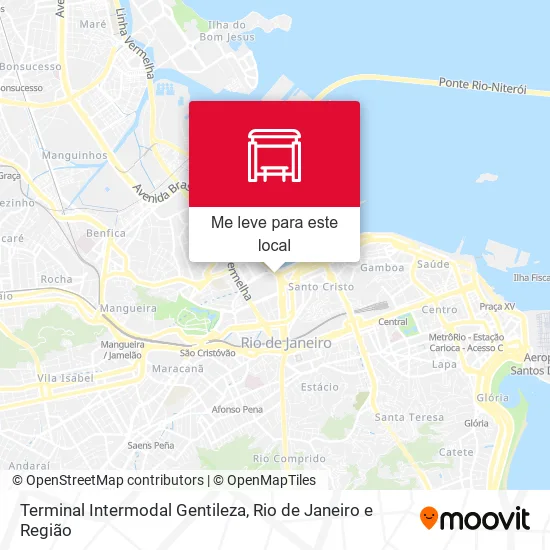 Terminal Intermodal Gentileza mapa