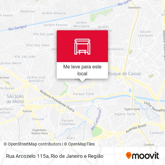 Rua Arcozelo 115a mapa
