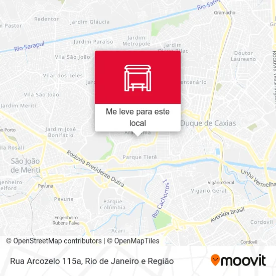 Rua Arcozelo 115a mapa