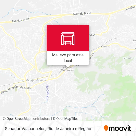 Senador Vasconcelos mapa