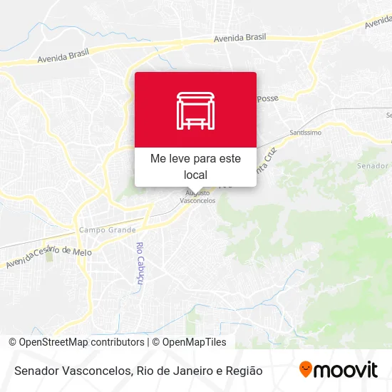 Senador Vasconcelos mapa