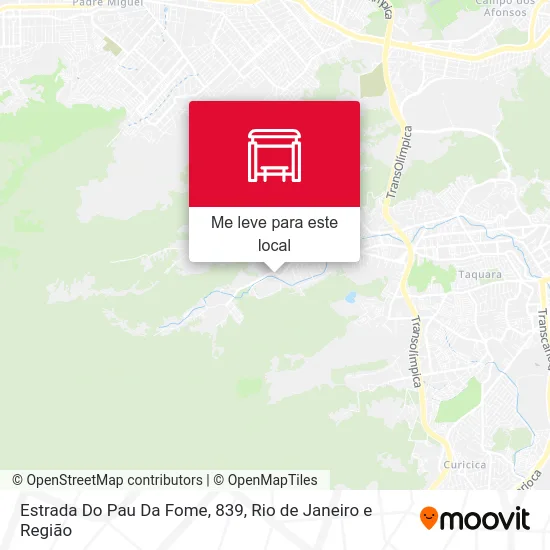 Estrada Do Pau Da Fome, 839 mapa