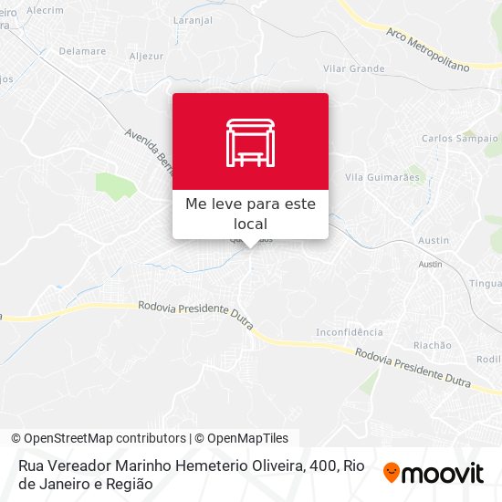 Rua Vereador Marinho Hemeterio Oliveira, 400 mapa