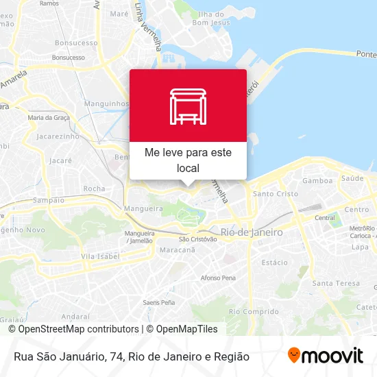 Rua São Januário, 74 mapa
