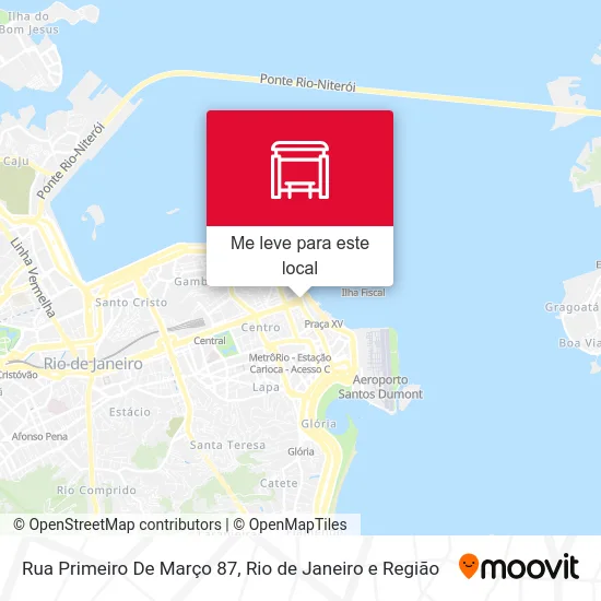 Rua Primeiro De Março 87 mapa