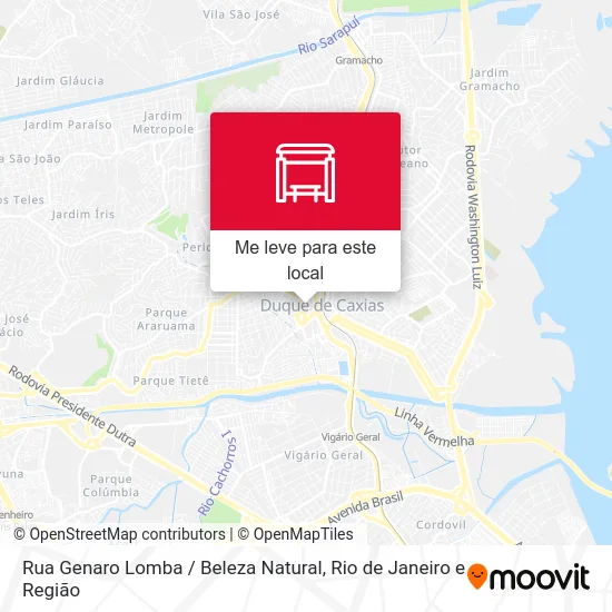 Rua Genaro Lomba / Beleza Natural mapa