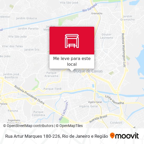 Rua Artur Marques 180-226 mapa