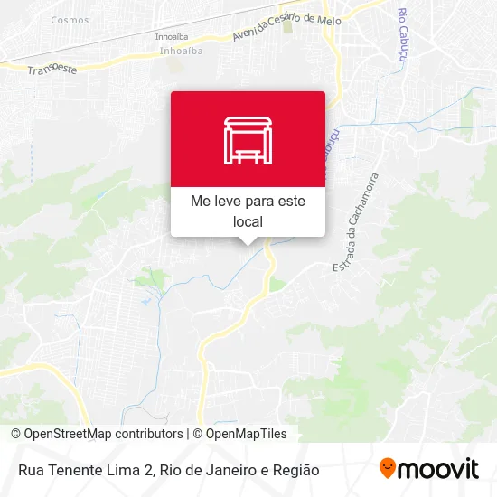 Rua Tenente Lima 2 mapa