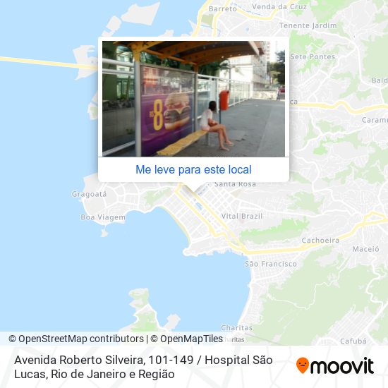 Avenida Roberto Silveira, 101-149 / Hospital São Lucas mapa