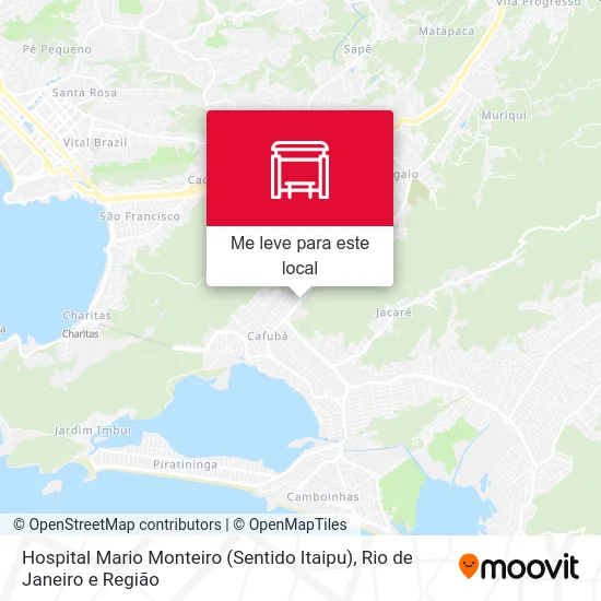 Hospital Mario Monteiro (Sentido Itaipu) mapa
