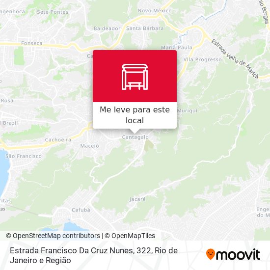 Estrada Francisco Da Cruz Nunes, 322 mapa