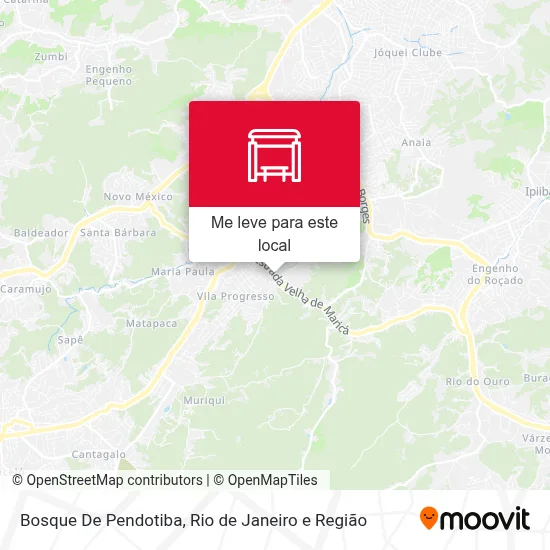 Bosque De Pendotiba mapa