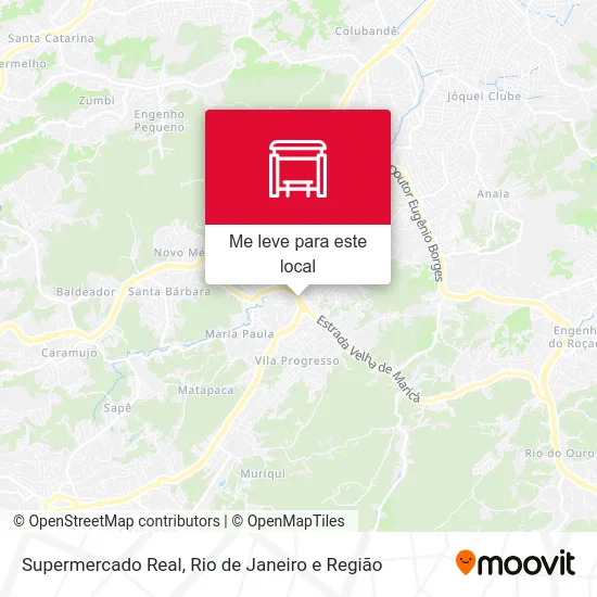 Supermercado Real mapa