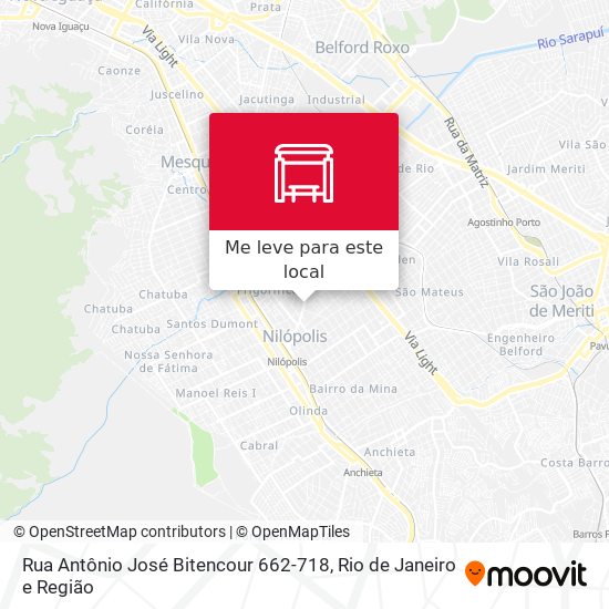 Rua Antônio José Bitencour 662-718 mapa