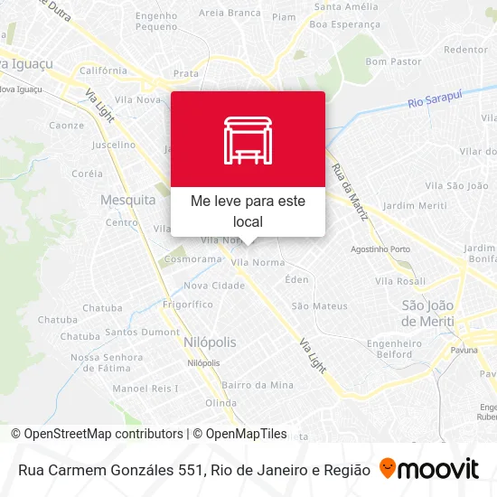 Rua Carmem Gonzáles 551 mapa