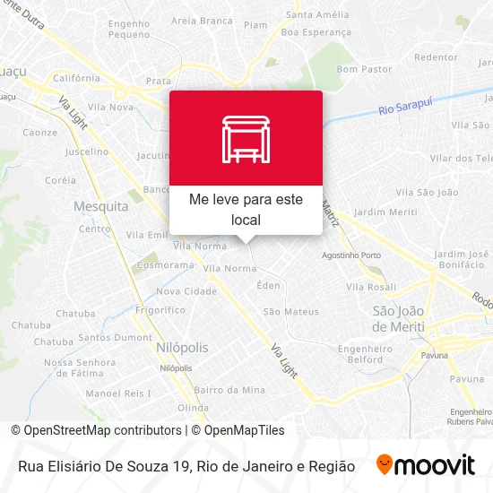 Rua Elisiário De Souza  19 mapa