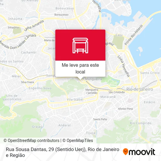 Rua Sousa Dantas, 29 (Sentido Uerj) mapa