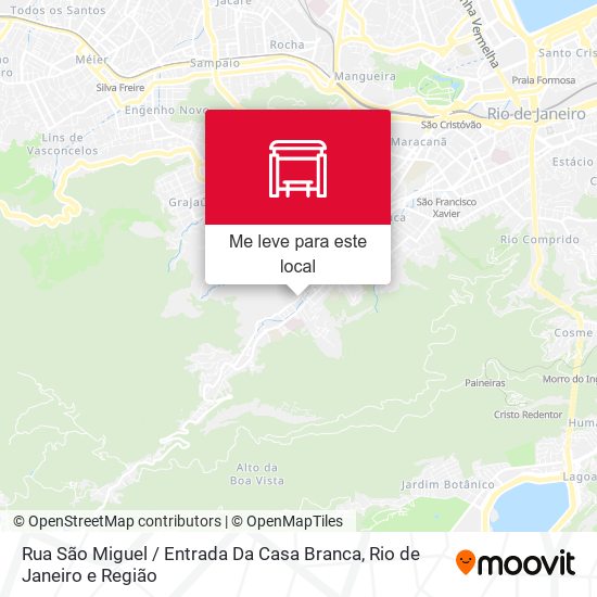 Rua São Miguel / Entrada Da Casa Branca mapa