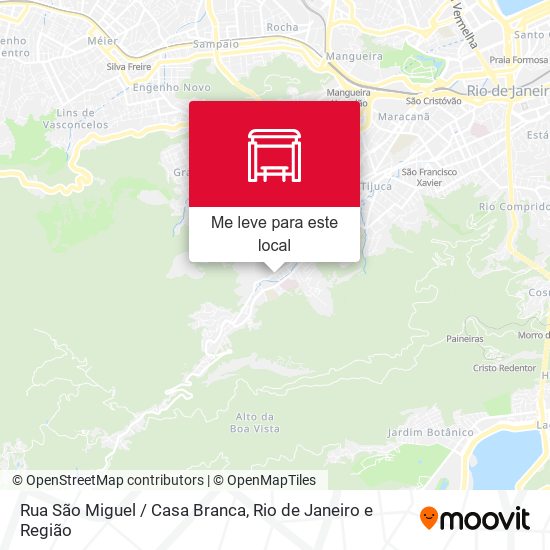 Rua São Miguel / Casa Branca mapa