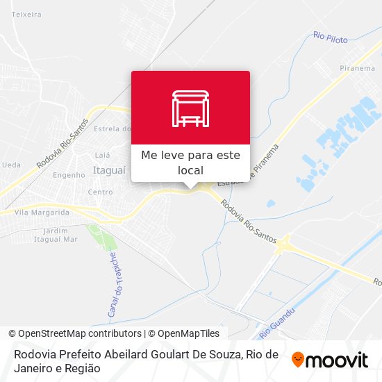 Rodovia Prefeito Abeilard Goulart De Souza mapa