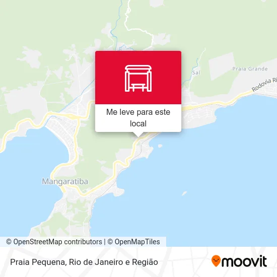 Praia Pequena mapa