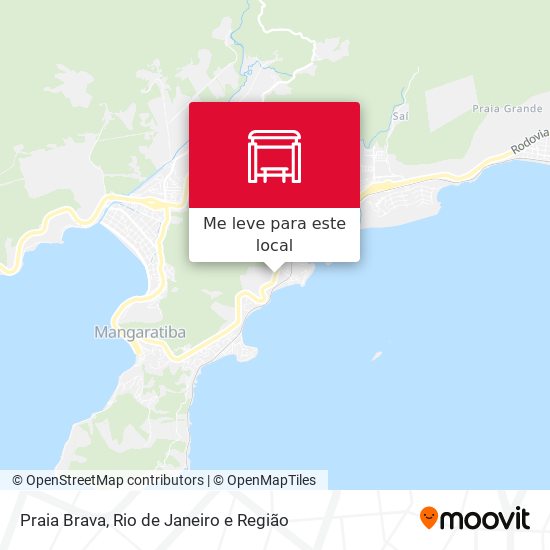 Praia Brava mapa