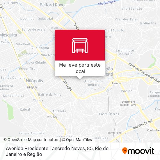 Avenida Presidente Tancredo Neves, 85 mapa