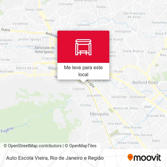 Auto Escola Vieira mapa