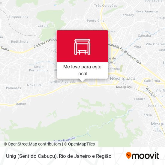 Unig (Sentido Cabuçu) mapa