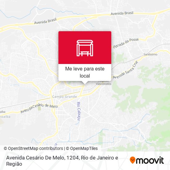 Avenida Cesário De Melo, 1204 mapa
