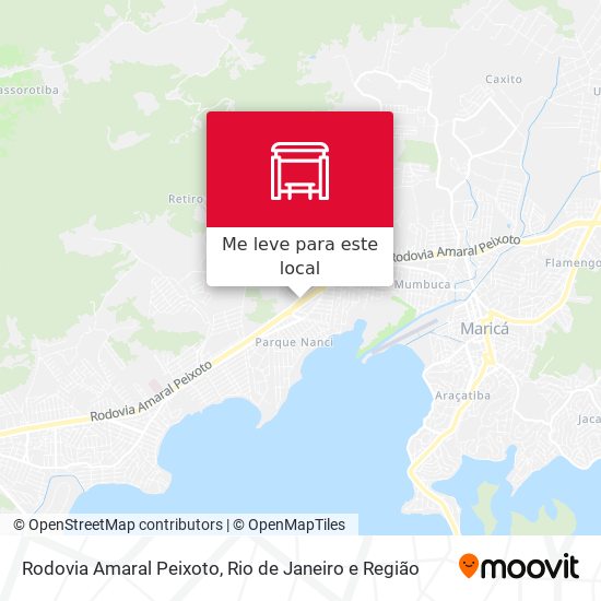 Rodovia Amaral Peixoto mapa