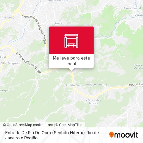 Entrada De Rio Do Ouro (Sentido Niterói) mapa