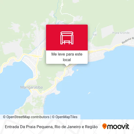 Entrada Da Praia Pequena mapa