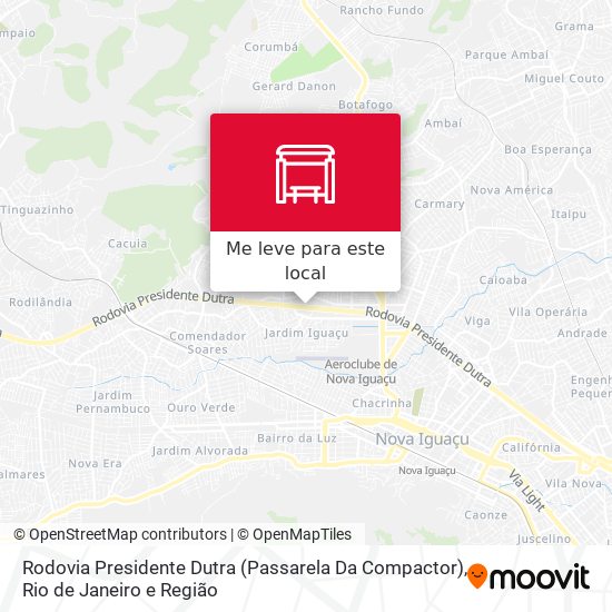 Rodovia Presidente Dutra (Passarela Da Compactor) mapa