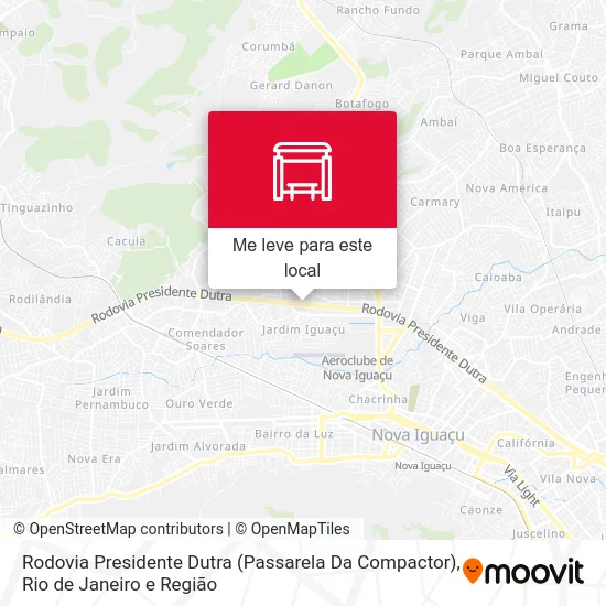 Rodovia Presidente Dutra (Passarela Da Compactor) mapa