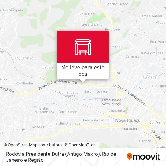 Rodovia Presidente Dutra (Antigo Makro) mapa