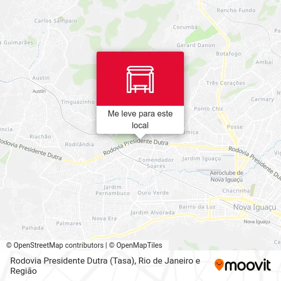 Rodovia Presidente Dutra (Tasa) mapa